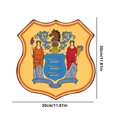 thumbnail image 4 of Pintura Hojalata Con Forma Especial 30 X 30 Cm Escudo Serie Bodegones Nueva Jersey (46), 4 of 9