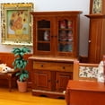 thumbnail image 3 of Librería Dollhouse en miniatura de madera a escala 1:12 con 3 estantes, 3 of 3
