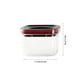 thumbnail image 5 of Tarro de almacenamiento de alimentos Cocina casera Apilable Arroz Condimento Aperitivos Recipiente transparente a prueba de humedad, Negro Rojo, Pequeño kenally HA001234-03, 5 of 5