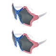 thumbnail image 1 of Gafas de sol con bandera estadounidense a granel, gafas de sol estilo retro para hombres y mujeres, suministros para fiestas del Día de la Independencia, decoración con forma de estrella, 1 of 6
