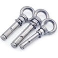 thumbnail image 2 of Eye Bolt 304 Stainless Steel Sleeve Anchor Concrete Expansion Eye Bolt Installation Artifact Hook Long Universal Ring Expansion Screw Screw Eyes (Color : M12 80mm, Size : Pack of 5 Pieces), 2 of 5