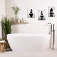 thumbnail image 5 of ZHONGYUTONG Black and White Zen Wall Art Stones on Water Pictures SPA Canvas Prints Natural Meditation Artwork for Yoga Bathroom Wall Decor (28.00" x 42.00"), 5 of 6
