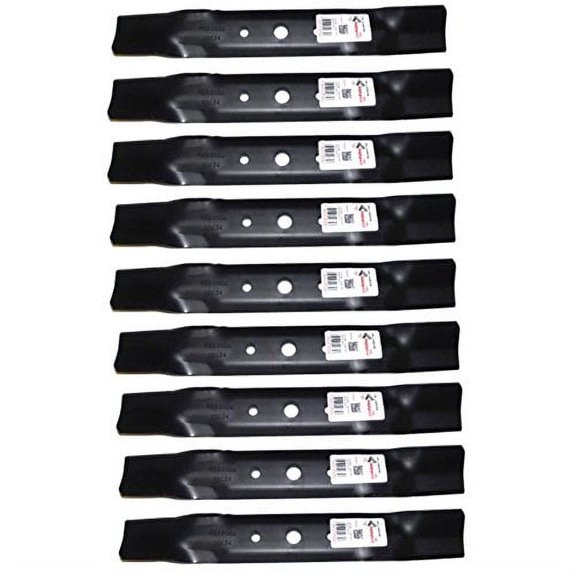 (9) 10634 Rotary Blades Compatible With John Deere GX20250, GY20568