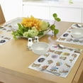 thumbnail image 4 of Ambesonne Sloth Place Mats Set of 4, Manga Style Characters, Standard Size, Multicolor, 4 of 6