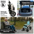 thumbnail image 3 of Majestic IQ-8000 Electric Wheelchair, Lightweight Electric Wheelchairs for Adults, 330 lbs Weight Capacity, Airline and Cruise Approved, 3 of 7