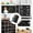 Black, variant on TaTaai 3Pcs Chalkboard Wall Sticker Roll 18x79in Wallpaper Peel and Stick Chalk Board Contact Paper DIY Decal Adhesive Blackboard Removable Erasable Vinyl for Wall,Bonus 5 Chalks