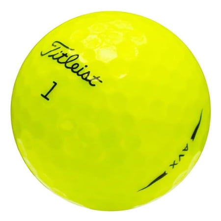 Pre-Owned LostGolfBalls - 100 Titleist AVX Yellow Golf Balls in Mint Condition, AAAAA Quality, Recycled Used Golf Balls, Yellow