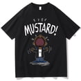 thumbnail image 1 of Camiseta de manga corta con estampado de dibujos animados y letras para hombre, corte regular, informal, divertida, con cuello redondo, para verano, para uso diario., 1 of 6