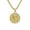 Gold - 30mm, variant on Men's Iced-Out Pendant Necklace with Rope Chain – Hip Hop Inspired Religious Statement & Jewelry, Gift for Him - 30mm Gold