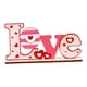 thumbnail image 3 of Letrero de madera para mesa de San Valentín, placa con forma de corazón, adorno romántico para aniversario. AMAR, 3 of 9