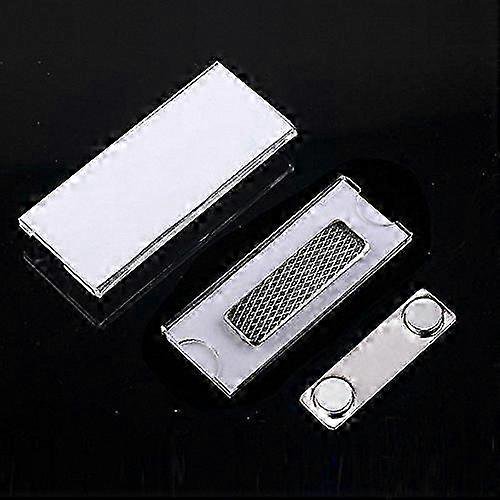 Magnetic Badge Holders with Steel Plate - 24 Pack ID Tag Fasteners for Office & Gatherings