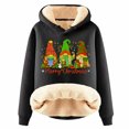 thumbnail image 2 of Christmas Cute Gnomes Hoodies for Women 2025 Long Sleeve Heavyweight Holiday Hooded Sweatshirt Pullover Tops, 2 of 5