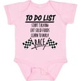 thumbnail image 3 of Inktastic To Do List Funny Racing for Baby Boys or Girls Baby Bodysuit, 3 of 5