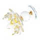 thumbnail image 3 of Candelabro de flor de loto de cristal con base de vidrio, candelabro decorativo con pétalos de loto para decoración del hogar, habitación, centro de mesa de boda, 3 of 7