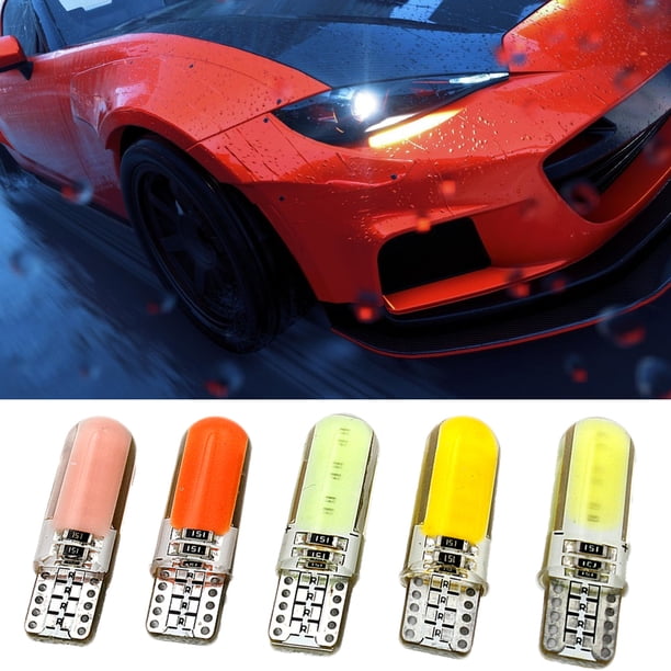 Gwong Autos 10pcs silicone Coche 12V T10 W5W Lado señal de estacionamiento LED LED Lámpara de lectura Gwong 24005553