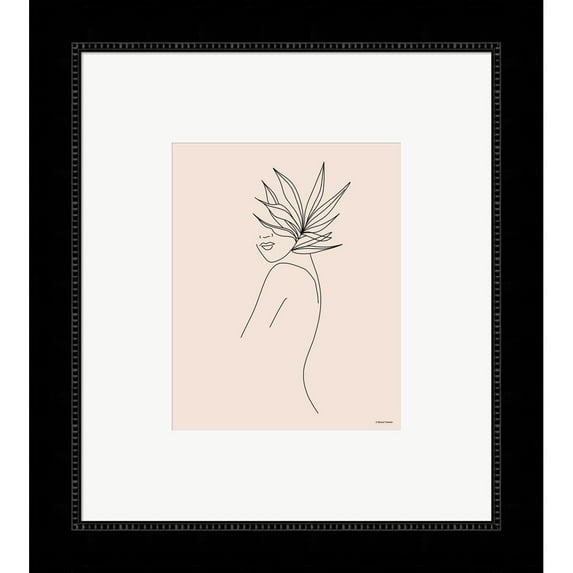 Great Art Now Modern Figural Line Drawing by Rachel Nieman, Framed Wall Art, 21W x 23.5H