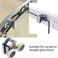 thumbnail image 3 of Ensemble de 4 Rouleaux Doubles, 2 Roues Diamètre 23mm, pour Porte Coulissante de Douche, 3 of 5