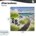 thumbnail image 4 of Stupell Industries Coastal Seagull & Anchor on Shore Canvas Art, 17 x 17, by Robin Altman, 4 of 8