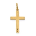 thumbnail image 5 of Auriga Fine Jewelry 14K Yellow Gold Laser Designed Cross Charm for Women (Length - 22mm, Width - 11mm), 5 of 6