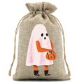 thumbnail image 4 of WHEANG 6pcs Halloween Candy Bags Rustic Burlap Candy Bags Reusable Jute Candy Bags With Perfect For Halloween Trick Or Treating Kids' Halloween Candy Bags, 4 of 8