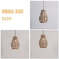 thumbnail image 3 of BRIGHTFUFU Rattan Lampshade Outdoor Lampshade Iron Beige Rustic Design for Home Decor 1Set, 3 of 8