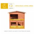 thumbnail image 4 of Wooden Rabbit Hutch 40" Outdoor Bunny Cage with Leakproof Tray & Ramp - Weatherproof Pet House for Rabbits, Guinea Pigs, Ferrets, 4 of 9