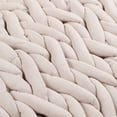 thumbnail image 4 of 59x47 inch Hand-woven Cotton Soft Chunky Knitted Bedding Blanket Bulky Thick Yarn Sofa Throw Rug - Machine Washable Lint-free, 4 of 8