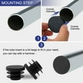thumbnail image 5 of 3/4" 20mm OD Plastic Round Tube Inserts Protector 18pcs, 0.67"-0.75" Inner Dia, 5 of 7