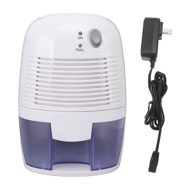 Mini deshumidificador eléctrico portátil 22,5 W 2,5 A 0,5 L humidificador enchufable para el sótano del hogar enchufe estadounidense de 100 a 240 V a CC 9 V