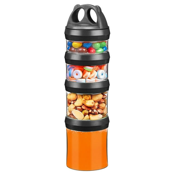 Set de Contenedores para Almacenamiento de Alimentos SELEWARE Apilables Herméticos de 917 ml