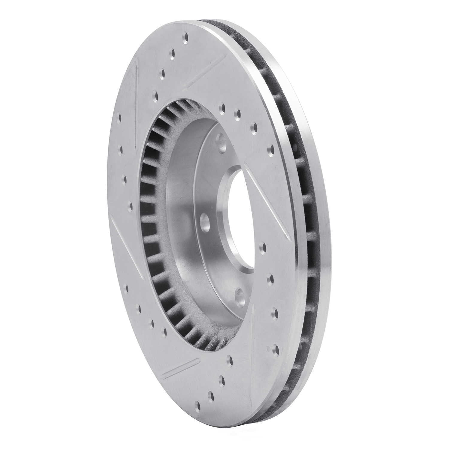Dynamic Friction Company 631-03023R DFC Brake Rotor - Drilled And Slotted - Silver