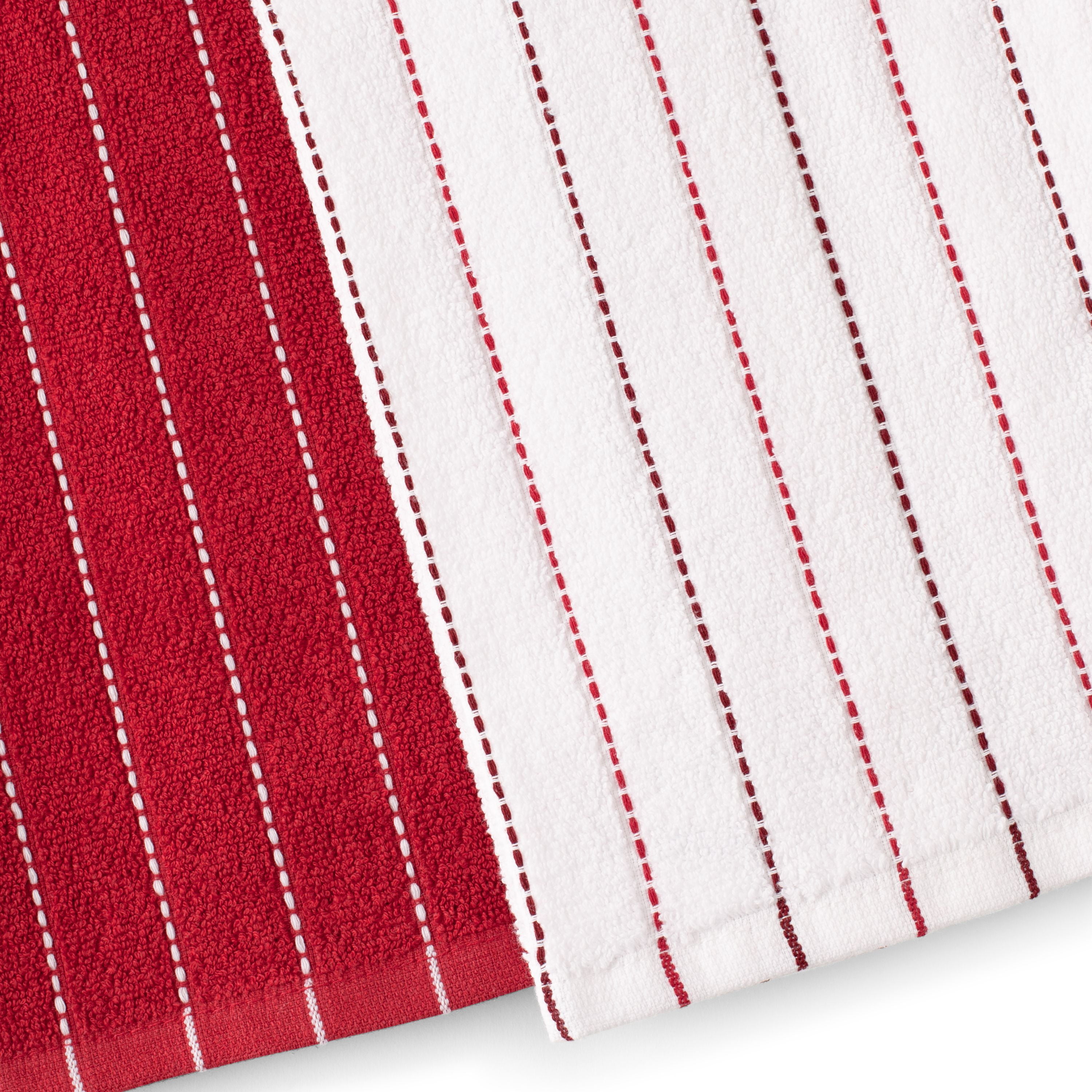 Better Homes & Gardens Kitchen Towel Set, Red, 4 Count