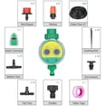 thumbnail image 2 of BXJ-008 Outdoor Timed Irrigation Controller Automatic Sprinkler Controller Programmable Valve Hose Water Timer Faucet Watering Timer with Distribution Tubing Hose Adjustable Nozzles, Automatic Mist, 2 of 9