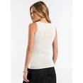 thumbnail image 6 of ANRABESS Tank Tops for Women Wool Blend Sweaters Sleeveless Casual Summer Fitted Shirts 2026 Spring Beach Vacation Clothes Parchment Medium, 6 of 8
