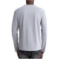 thumbnail image 4 of Hombres Sólido Manga larga Casual Cuello en V Moda Jersey Camiseta Blusa Tops Pompotops oipoqjl8554, 4 of 4
