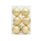 thumbnail image 2 of Juego de 6 Adornos Navideños: Bolas Pequeñas de 6 Cm con Diseño de Casita, Chapadas En Oro, de Plástico Irrompible, Ideales para Colgar En El Árbol o Decorar Cualquier Espacio., 2 of 6