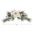 thumbnail image 3 of Maison Concepts Artificial Flower Poinsettia And Pinecone Swag - 24 L, 3 of 3