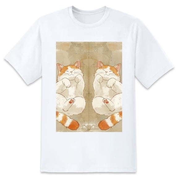 Basic Oversize Tees For WomenCat Loose Boyfriend Shirts Casual Blouse round neck