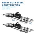 thumbnail image 3 of Kojooin 48*12/48*24/72*24 Inch Wall-Mount Iron Garage Shelf 150 Lbs, Quick-Install Storage Rack with Level, 3 of 8