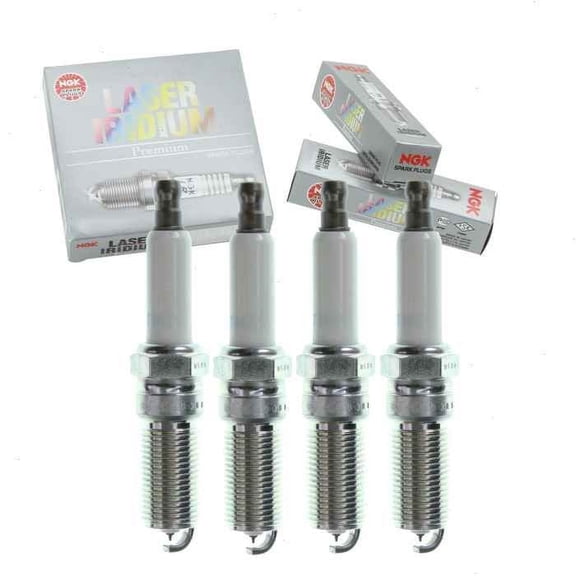4 pc NGK Laser Iridium Spark Plugs compatible with GMC Terrain 2.4L L4 2010-2017