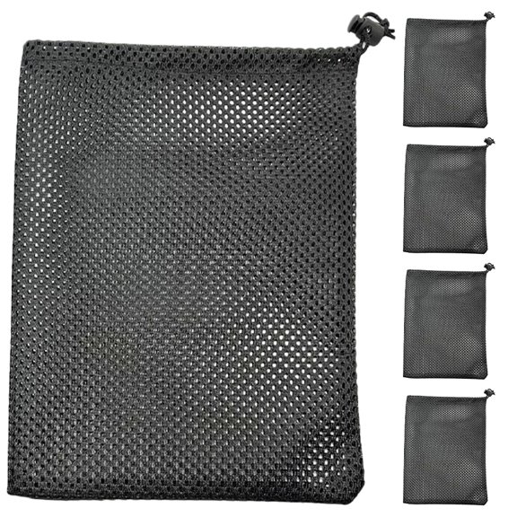 LEXSOMEO 5Pcs Golf Balls Mesh Bag Sports Balls Storage Bag Portable Golf Balls Pouch Outdoor Balls Bag