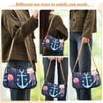 thumbnail image 4 of FORMRS Womens Shoulder Bag with Chain Strap Clutch Purse Cute Tote Handbag, Blue Anchor, 4 of 7