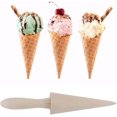 thumbnail image 6 of WYJ Wood Cone Roller Pizzelle Roller Krumkake Ice Cream Cone Roller Mold Natural Waffle Cone Roller Wooden Mini Waffle Cones Pastry ating Baking Pastry Tool Cone Mold Pizzelle Makers -0614, 6 of 6