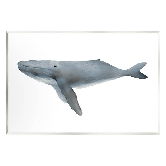 Stupell Industries Marine Whale Casual Sea Life Graphic Art Unframed Art Print Wall Art, Design by Leah Straatsma