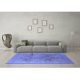 thumbnail image 3 of Ahgly Company Machine Washable Indoor Rectangle Oriental Blue Industrial Area Rugs, 8' x 12', 3 of 4