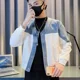 thumbnail image 5 of Abrigo vaquero holgado para hombre, chaqueta vaquera con botones, informal, ajustado, corto, de marca Y2k, de alta calidad, a bajo precio, de una pieza, prendas de vestir elásticas, 5 of 5