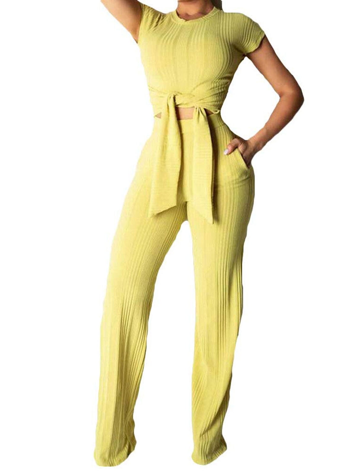 one piece pants and top