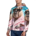 thumbnail image 3 of Sikiie Island Vacation Guinea Pig Men's Hoodie, Essentials Hoodie, Sweatshirt, Pullover Hooded Sweatshirt for Men-Medium, 3 of 7