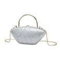 thumbnail image 4 of EHJRE Acrylic Evening Clutch Purse Practical Fashionable for Women Lady Shoulder Chain White, 4 of 9