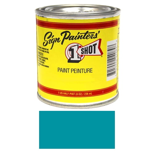 1/2 Pint 1 Shot KANSAS CITY TEAL Paint Lettering Enamel Pinstriping, Graphic Art